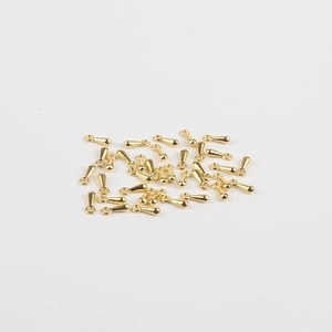 Colgantes de gota de oro pulido con aro para creación de joyas personalizadas