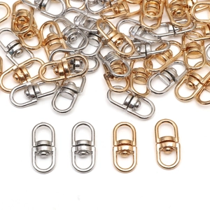 Alloy 8-Shaped Rotating Swivel Buckles Connectors For DIY Jewelry Making Keychain Bag Accessories Universal Metal Clips