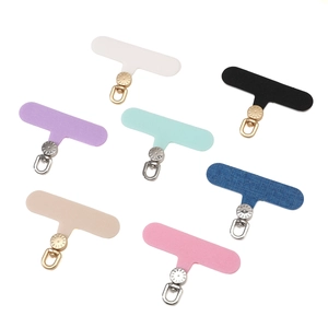 Colorful Oxford cloth phone lanyard pads with metal D-rings in multiple vibrant shades