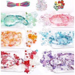 Perles en Pâte Polymère et Acrylique Formes de Papillon Fleur Coeur Fruit Lettre pour Fabrication de Bijoux DIY