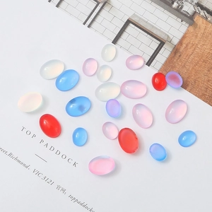 Cabochon ovali in resina occhio di gatto per gioielli fai da te in vari colori vivaci