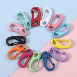 Colorful Alloy Lobster Claw Clasp Spring Hook For DIY Jewelry Making Keychain Accessories Lacquered Metal Snap Hook
