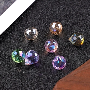 Perles en cristal facetté en forme de goutte aux couleurs irisées pour bijoux DIY