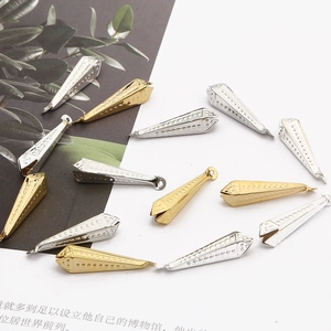 Konische Metallanhänger in Gold und Silber für DIY-Schmuckherstellung und Zubehör-Handwerk
