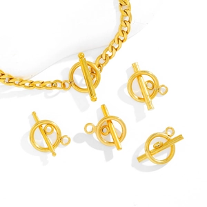 Fermoir à Bascule en Acier Inoxydable Boucle OT Ronde Accessoires de Bijouterie Pour Collier Bracelet DIY