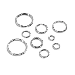 Stainless Steel Split Rings Double Loop Jump Rings Jewelry Making Finding DIY Accessories Keychain Connector Rings
