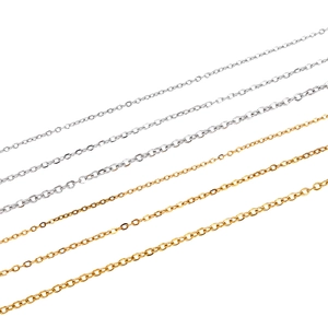 Αλυσίδες O-link από ανοξείδωτο ατσάλι σε χρυσό 18K και ασήμι για κοσμήματα