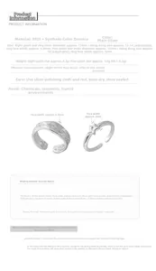Detailed view of S925 sterling silver star rings with adjustable size and width measurement