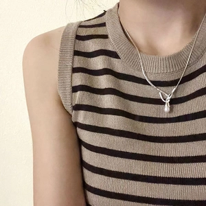 Elegant 925 sterling silver pearl pendant necklace on minimalist snake chain for women