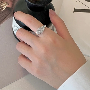 Bague Ouverte en Argent Sterling 925 Rétro Soleil Lune Étoiles Femme Réglable Minimaliste Relief Céleste Bijoux Cadeau
