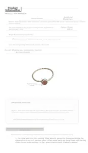 Spécifications de taille pour bague en argent S925 avec diamètre interne de 17,1 mm