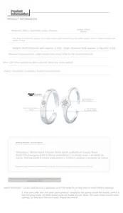 Detailed size parameters of S925 silver star ring with matte finish and zirconia stone