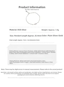 Detailed technical specs of S925 silver woven knot bracelet with measurements and weight