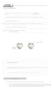 Detailed technical diagram of silver bow earrings with zircon and 4mm pearl dimensions