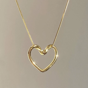 925 Sterlingsilber Halskette Mit Verdrehtem Herzanhänger Für Damen Minimalistische Schlangenkette Herz Choker Schmuck Geschenk