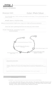 Spécifications de taille pour bracelet en argent S925 avec breloques de pâtisserie française