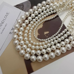 Korean Minimalist Round Artificial Pearl Necklace With 925 Sterling Silver Clasp For Women Elegant Daily Dating Jewelry Gift