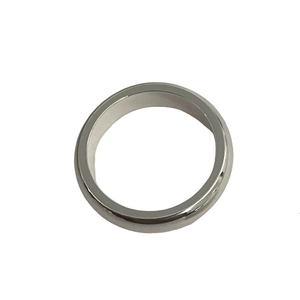 Minimalist S925 sterling silver ring with a polished smooth finish and glossy surface
