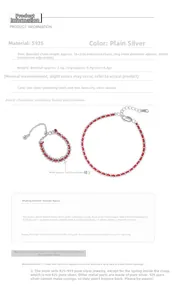 Détails du bracelet et de la bague tressés en argent S925 avec taille ajustable