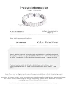 Detailed view of S925 silver ring featuring 3mm width and vertical striped texture