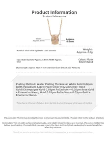 Detail showing S925 sterling silver cylinder pendant dimensions of 8.8mm by 6mm size
