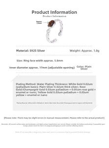 Macro detail of S925 sterling silver open ring featuring 17mm inner diameter