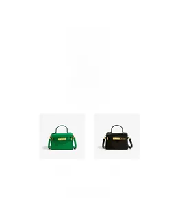 Aperçu des sacs bandoulière en cuir PU à motif crocodile en marron vert et noir élégant