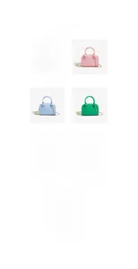 Aperçu des couleurs de mini sacs Boston en PVC brillant en sept nuances vibrantes