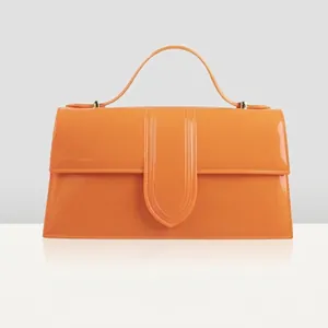 Sac à Main de Mode en PVC Gelée Couleur Macaron Brillant Avec Bandoulière en Chaîne Sac à Bandoulière de Plage d'Été Femme