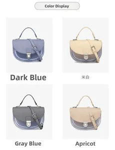 Sacs de selle en PVC semi-transparents en bleu foncé, blanc, gris et couleur abricot