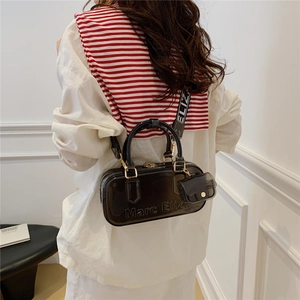 Schwarze transparente Marc Eliza PVC Handtasche mit breitem Gurt und kleinem Geldbeutel