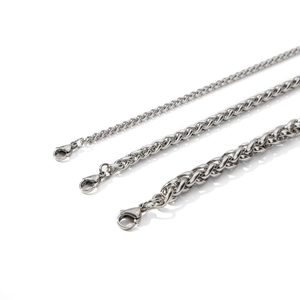 Detailed comparison of vintage dragon bone chain bracelets in three varying widths