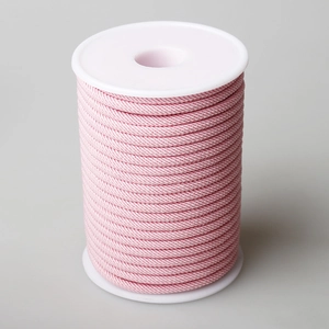 Rosa Mailänder Geflochtene Kordel auf Spule für maritimes DIY-Schmuckdesign und Armbänder
