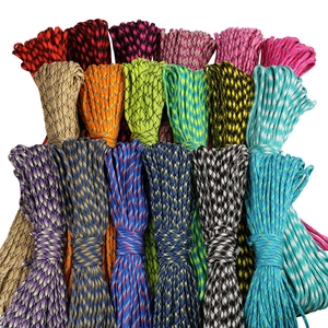 Outdoor 4mm 7-strand paracord survival rope kit in multiple camouflage colors
