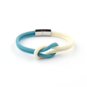 Handgefertigtes Geflochtenes Seilarmband Mit Edelstahl Magnetverschluss Nautischer Seemannsknoten Minimalistisches Handgelenk Schmuck Geschenk Für Herren Damen