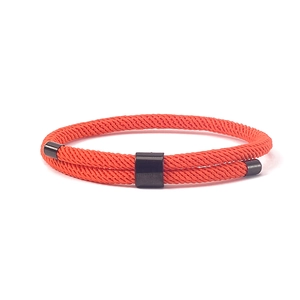 Minimalistische Roestvrijstalen Milan Koord Gevlochten Armband Verstelbare Geometrische Gesp Dubbele Streng Armband Voor Heren Dames