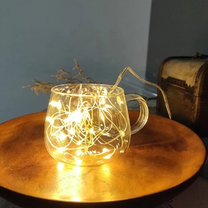 Warm White LED Copper Wire String Lights For DIY Dreamcatcher Feather Decoration Button Battery Operated Fairy Lights