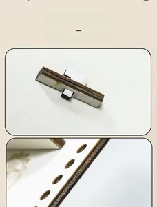Close-up of DIY assembly structure for bohemian wooden shelf with precision slots