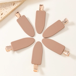 Pinces à Cheveux Bec de Canard Mates sans Trace Style Coréen Alliage Résine Barrettes Dépolies pour Femmes et Filles