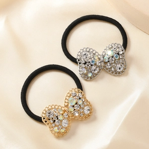 Elastico per Capelli Vintage con Fiocco in Strass Scintillante Cerchio per Capelli in Lega di Zinco per Donna Elegante Accessori per Capelli Moda