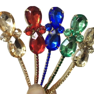 Koreanischer Stil Strass Schleife Wassertropfen Haarspange Elegante Zinklegierung Seitenclip Für Damen Tägliches Styling Mode Haarschmuck