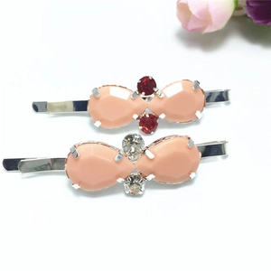Barrette à Cheveux Coréenne Strass Goutte d'eau Élégante en Alliage Gemme Artificielle Accessoires Cheveux pour Femmes