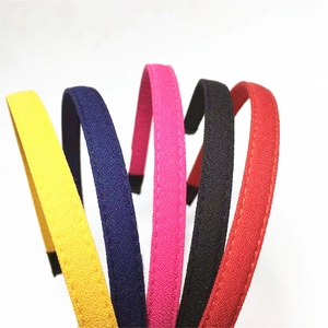 Serre-tête Mince Enveloppé de Tissu Minimaliste pour Femmes Style Coréen Couleur Unie Bandeau Cheveux Antidérapant Accessoires Mode