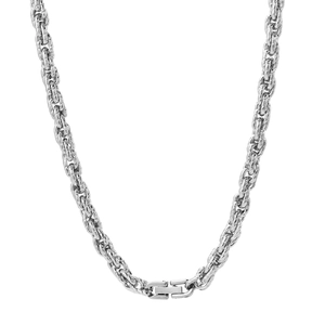 Hip Hop Titanium Steel Rope Chain Necklace For Men Unisex Stainless Steel Mobius Embossed Jewelry Streetwear Accessory