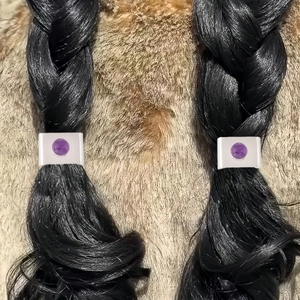 Bohemian Vintage Amethyst Agate Hair Clip For Women Retro Ponytail Braid Holder Silver Plated Headwear Fashion Hair Accessories