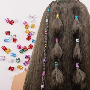 Verstellbare Eisen Dreadlock Haarringe Hohl Bunte Afrikanische Zopf Accessoire Für Haar Styling Damen Mode Schmuck