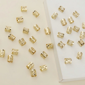 40-piece gold hollow metal dreadlock rings with geometric filigree pattern accessories