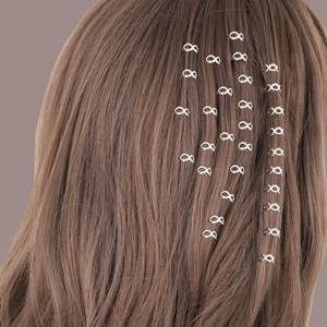 Minimalist Iron Infinity Shape Dreadlock Hair Clips Electroplated Hollow Out Hair Rings Dirty Braid Accessories For Women Hair Styling Decor