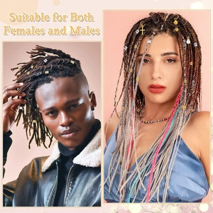 294pcs hair jewelry rings and charms set for braids suitable for women and men