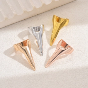 Punk stijl nagelring set in goud en zilver voor Halloween sieraden accessoires 4-delig